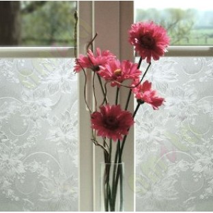 Frosted beautiful floral design decorative glass film